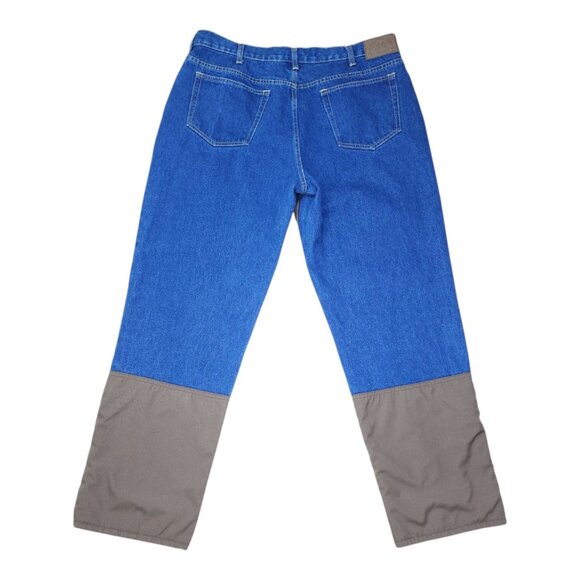 Cabelas Mens Hunting Upland Brush Pants Jeans Mens 40x32 Rugged Denim - Picture 3 of 12